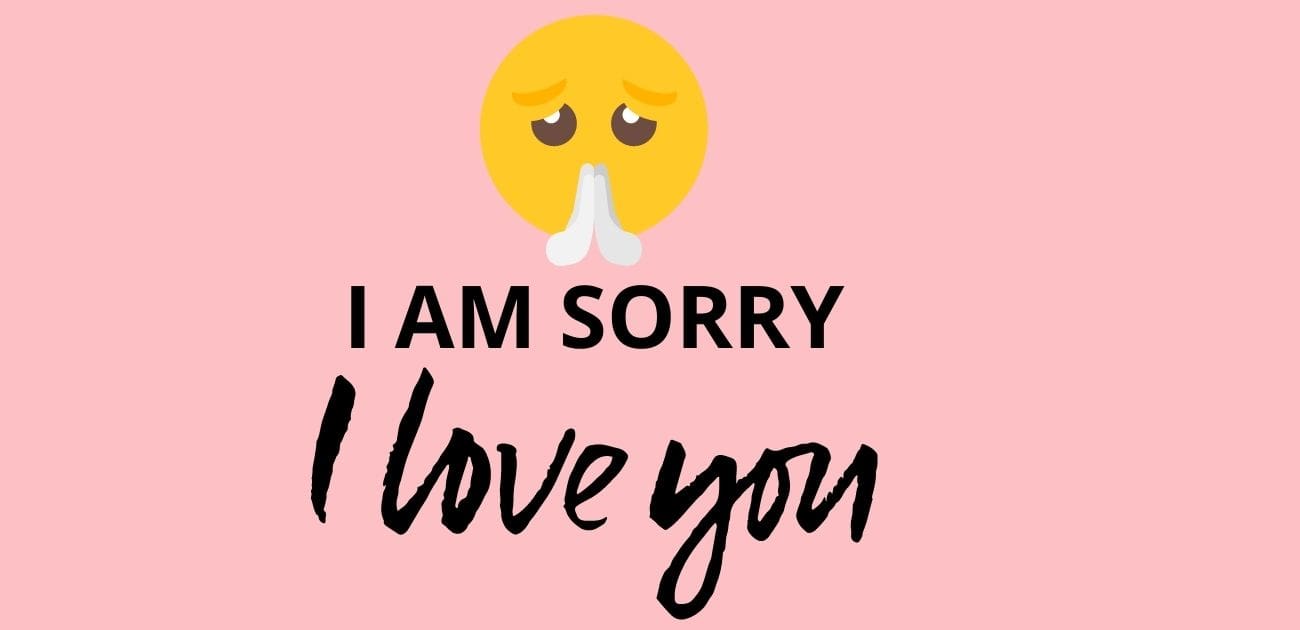 I am sorry I love you